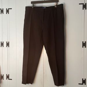 Talbots RSVP Black damask slacks size 18